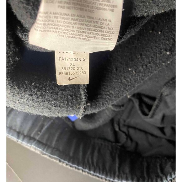 Nike Hybrid Fleece Joggers Mens XL 23" Black Cuffed Sweatpants Side Swoosh - Picture 4 of 8